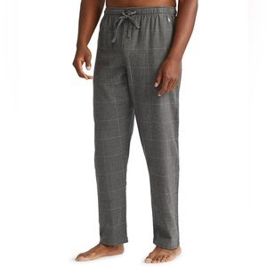 Polo Ralph Lauren Men’s Flannel Windowpane Pajama Pants Gray XL